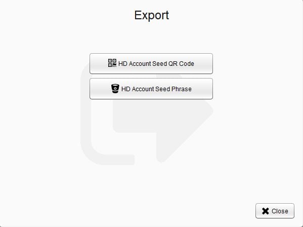 bither экспорт ключей