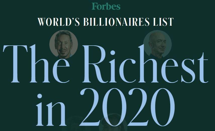 В рейтинге миллиардеров Forbes 2020 оказались четыре представителя биткоин-индустрии