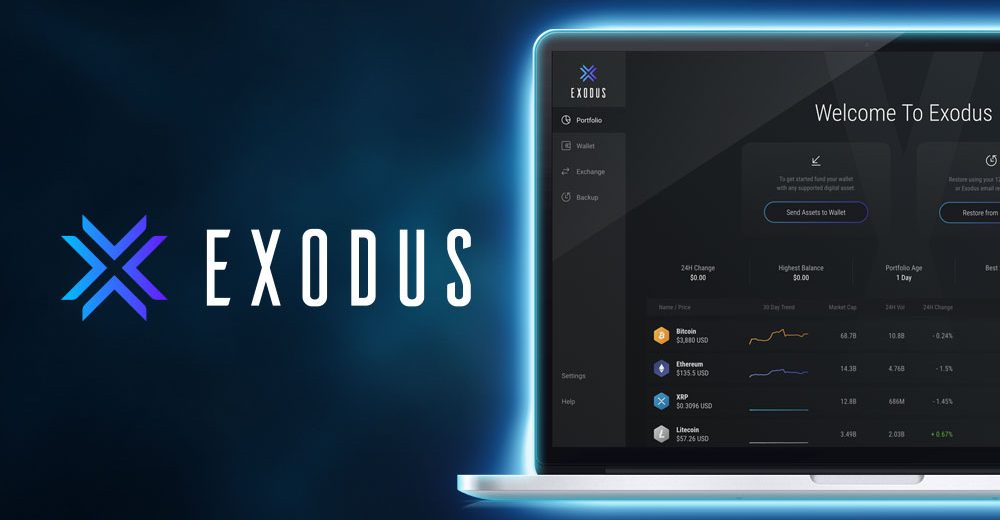 Exodus - Обзор криптовалютного кошелька